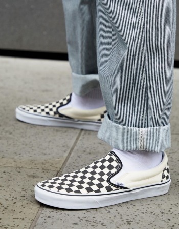 Vans Slip-On Checkerboard Crne - Muške Tenisice | 75204TJML